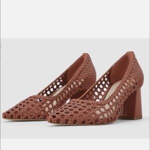 🌾👠 Zara Chic Woven Heels in Clay | Effortless Earthy Elegance ✨🌿